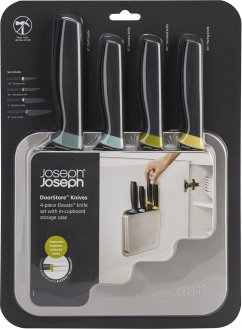 Joseph Joseph DoorStore 4-tlg. Messerset mit Aufhängevorrichtun