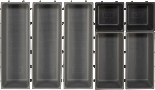 Joseph Joseph Blox grau 7-tlg. Schubladen-Organizer-Set Joseph Joseph Blox grau 7-tlg. Schubladen-Organizer-Set