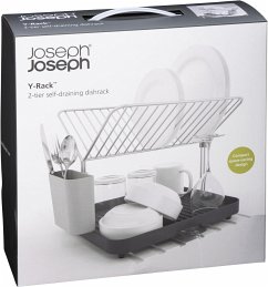 Cover Joseph Joseph Y-Rack 2-stöckiges Abtropfgestell grau