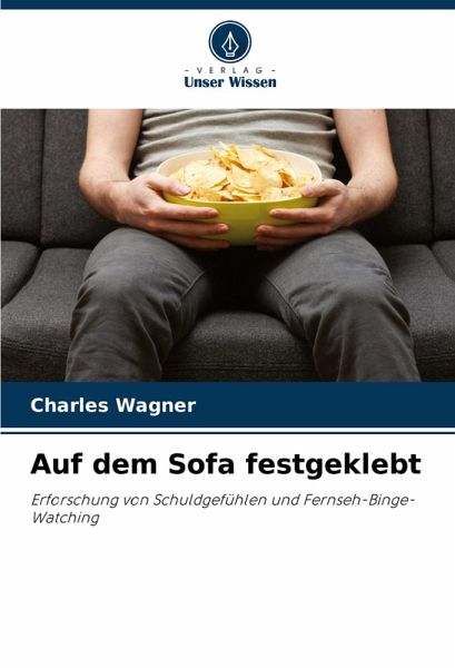 Auf dem Sofa festgeklebt
