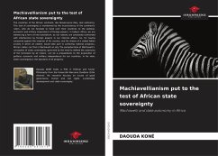 Cover Machiavellianism put to the test of African state sovereignty