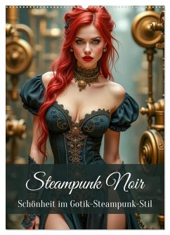 Steampunk Noir (Wandkalender 2026 DIN A2 hoch), CALVENDO Monatskalender