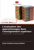 L'évaluation des apprentissages dans l'enseignement supérieur L'évaluation des apprentissages dans l'enseignement supérieur