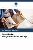 Annotierte zeitgenössische Essays Annotierte zeitgenössische Essays