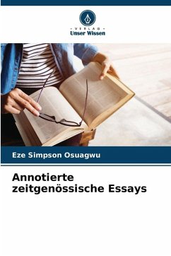 Cover Annotierte zeitgenössische Essays