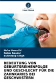 BEDEUTUNG VON GEBURTSREIHENFOLGE UND GESCHLECHT FÜR DIE ZAHNKARIES BEI GESCHWISTERN BEDEUTUNG VON GEBURTSREIHENFOLGE UND GESCHLECHT FÜR DIE ZAHNKARIES BEI GESCHWISTERN