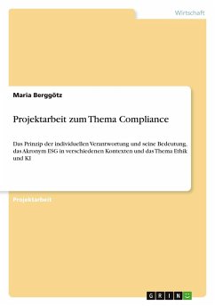 Cover Projektarbeit zum Thema Compliance