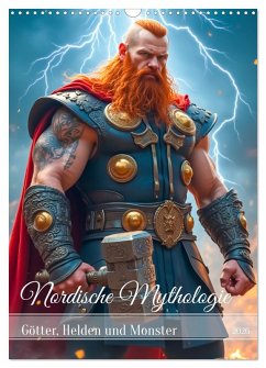 Cover Nordische Mythologie - Götter, Helden und Monster (Wandkalender 2026 DIN A3 hoch), CALVENDO Monatskalender