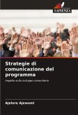 Strategie di comunicazione del programma Strategie di comunicazione del programma