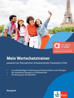 Cover Mein Wortschatztrainer passend zum Thematischen Schulwortschatz Französisch A1-B2 - Hybride Ausgabe allango