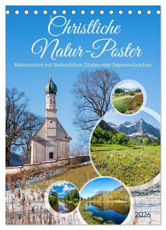 Cover Christliche Natur-Poster 2026 (Tischkalender 2026 DIN A5 hoch), CALVENDO Monatskalender