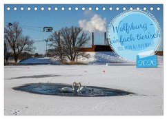 Wolfsburg - einfach tierisch (Tischkalender 2026 DIN A5 quer), CALVENDO Monatskalender Wolfsburg - einfach tierisch (Tischkalender 2026 DIN A5 quer), CALVENDO Monatskalender
