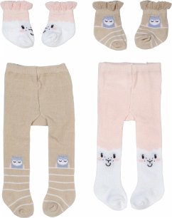 Cover BABY born Strumpfhose&Socken Schäfchen 43cm 2sort.