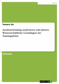 Cover Ausdauertraining analysieren und planen. Wissenschaftliche Grundlagen der Trainingslehre (eBook, PDF)