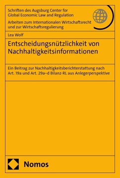 Cover Entscheidungsnützlichkeit von Nachhaltigkeitsinformationen (eBook, PDF)