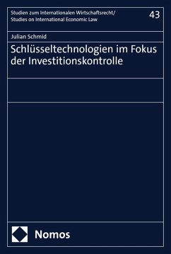 Cover Schlüsseltechnologien im Fokus der Investitionskontrolle (eBook, PDF)