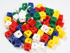 Cover 100 Steckwürfel 5- farbig 1,7cm