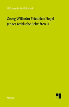 Jenaer Kritische Schriften II Jenaer Kritische Schriften II