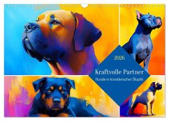 Kraftvolle Partner. Hunde in künstlerischer Öloptik (Wandkalender 2026 DIN A3 quer), CALVENDO Monatskalender Kraftvolle Partner. Hunde in künstlerischer Öloptik (Wandkalender 2026 DIN A3 quer), CALVENDO Monatskalender