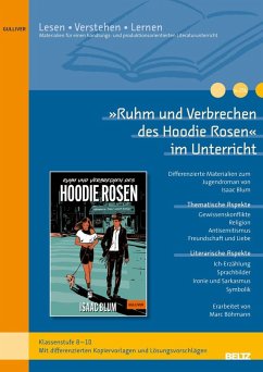 Cover 'Ruhm und Verbrechen des Hoodie Rosen' im Unterricht