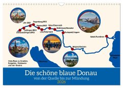 Die schöne blaue Donau (Wandkalender 2026 DIN A3 quer), CALVENDO Monatskalender