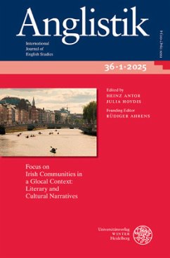 Cover Anglistik. International Journal of English Studies. Volume 36:1 (2025)