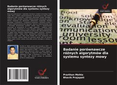 Badanie porównawcze ró¿nych algorytmów dla systemu syntezy mowy - Mehta, Prarthan;Prajapati, Bhavik