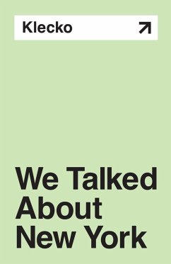Cover We Talked About New York