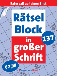 Cover Rätselblock in großer Schrift 137 (5 Exemplare à 2,99 EUR)