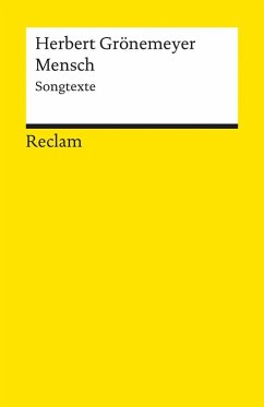 Cover Mensch. Songtexte