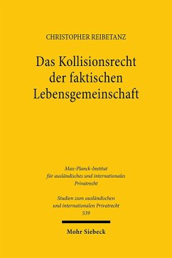Cover Das Kollisionsrecht der faktischen Lebensgemeinschaft