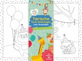Tierische Tisch-Unterlagen zum Ausmalen Tierische Tisch-Unterlagen zum Ausmalen
