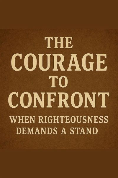 The Courage To Confront When Righteousness Demands A Stand