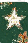 Weihnachtskarte mit Anhänger - Alles Liebe Weihnachtskarte mit Anhänger - Alles Liebe