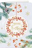 Weihnachtskarte mit Anhänger - Frohe Festtage Weihnachtskarte mit Anhänger - Frohe Festtage