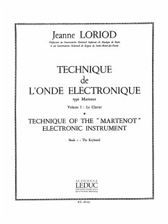 Cover Technique de l'onde electronique type martenot vol.1 le clavier (fr/en)