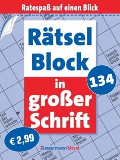 Cover Rätselblock in großer Schrift 134