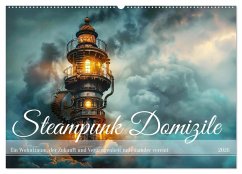 Steampunk Domizile (Wandkalender 2026 DIN A2 quer), CALVENDO Monatskalender