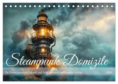 Steampunk Domizile (Tischkalender 2026 DIN A5 quer), CALVENDO Monatskalender