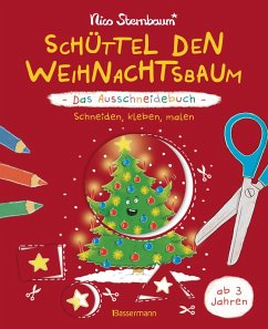 Cover Schüttel den Weihnachtsbaum - Das Ausschneidebuch. Schneiden, kleben, malen für Kinder ab 3 Jahren