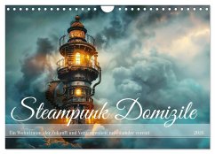 Steampunk Domizile (Wandkalender 2026 DIN A4 quer), CALVENDO Monatskalender