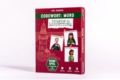 Cover Codewort: Mord. Gefangen im Leuchtturm. Krimidinner-Rollenspiel und Kochbuch. Für 6 Spieler ab 12 Jahren.