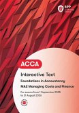 FIA Managing Costs and Finances MA2 FIA Managing Costs and Finances MA2