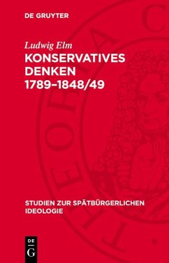 Cover Konservatives Denken 1789-1848/49 (eBook, PDF)