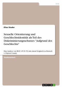 Cover Sexuelle Orientierung und Geschlechtsidentität als Teil des Diskriminierungsschutzes 
