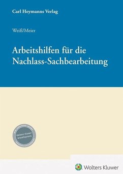 Cover Arbeitshilfen für die Nachlass-Sachbearbeitung