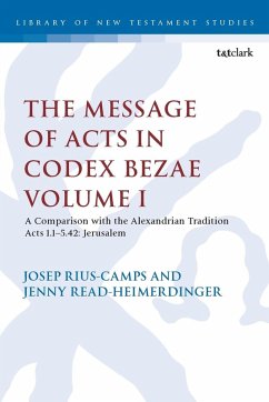 Cover The Message of Acts in Codex Bezae