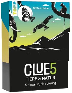 Cover CLUE5 #Tiere. 5 Hinweise, nur eine Lösung. Das Trend-Quiz für deine Tasche