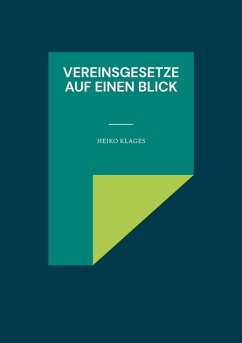 Cover Vereinsgesetze auf einen Blick