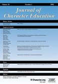 Journal of Character Education Vol 18 Issue 1